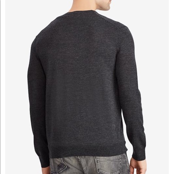 Ralph Lauren v neck lambs wool sweater - Picture 2 of 8